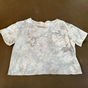Basic tie dye printed crop